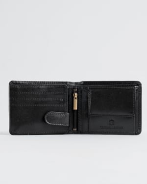 Cambridge - Men’s Original Leather Wallet (Jet Black)