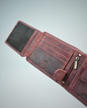 Cambridge Men’s Original Leather Wallet (Rugged Cherry)