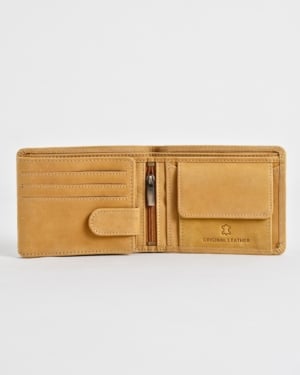 Cambridge Men’s Original Leather Wallet (Rugged Tan)