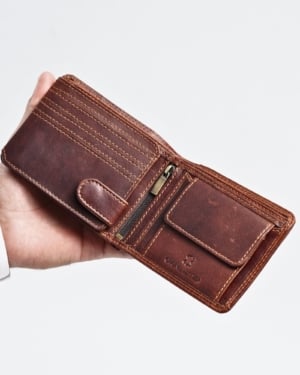 Cambridge - Men’s Original Leather Wallet (Vintage Brown)
