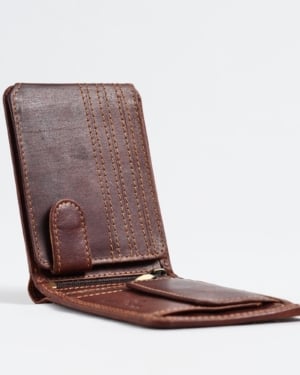 Cambridge - Men’s Original Leather Wallet (Vintage Brown)