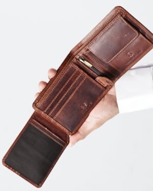 Cambridge - Men’s Original Leather Wallet (Vintage Brown)