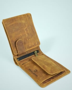 Cambridge - Men’s Original Leather Wallet (Vintage Rustic Tan)