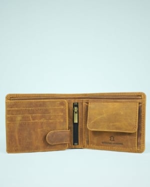 Cambridge - Men’s Original Leather Wallet (Vintage Rustic Tan)