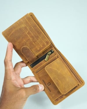 Cambridge - Men’s Original Leather Wallet (Vintage Rustic Tan)