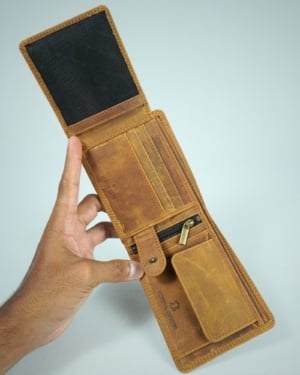 Cambridge - Men’s Original Leather Wallet (Vintage Rustic Tan)