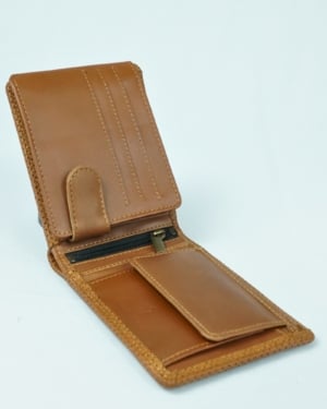 Cambridge Men’s Original Soft Leather Wallet (Premium Brown)