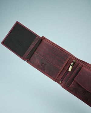 Derby - Men’s Original Leather Wallet (Rugged Cherry)
