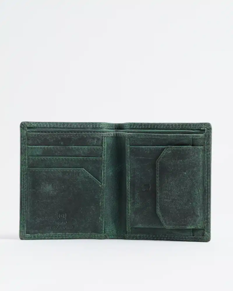 Hyde [Sleek Series] Men’s Original Leather Wallet (Rugged Pine)