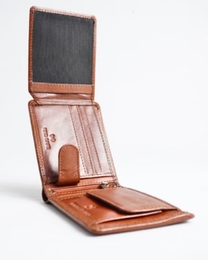 Cambridge - Men’s Original Leather Wallet (Cognac)