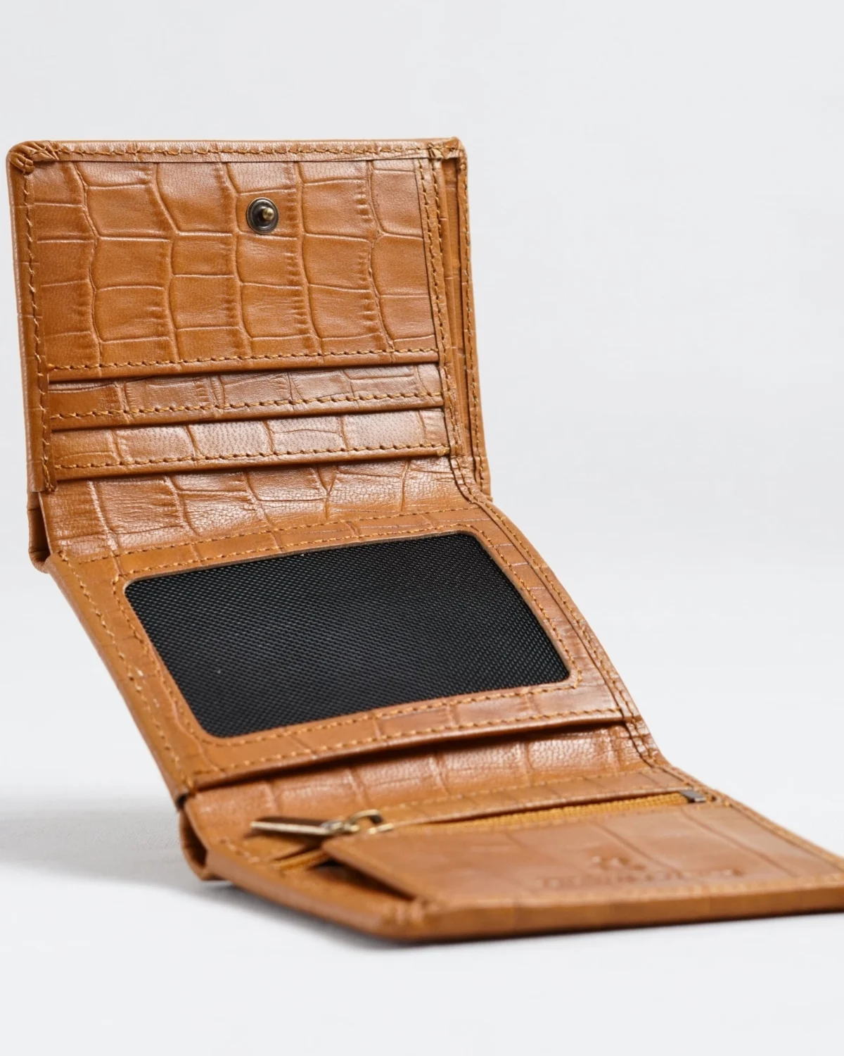 Dublin - Men’s Original Leather Trifold Wallet (Croco Rich Tan) Dublin - Men’s Original Leather Trifold Wallet (Croco Rich Tan)
