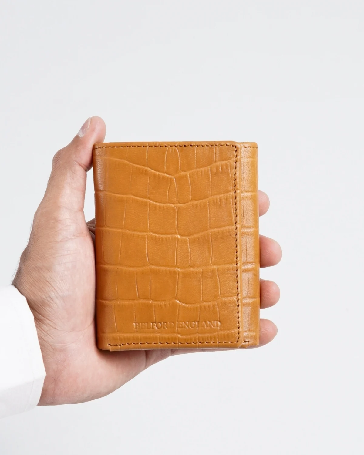 Dublin - Men’s Original Leather Trifold Wallet (Croco Rich Tan) Dublin - Men’s Original Leather Trifold Wallet (Croco Rich Tan)