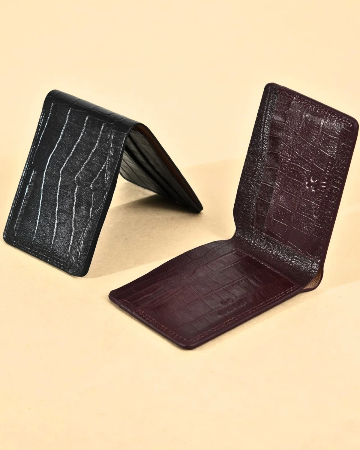 Berlin - Men’s Original Leather Wallet (Croco Black) Berlin - Men’s Original Leather Wallet (Croco Black)