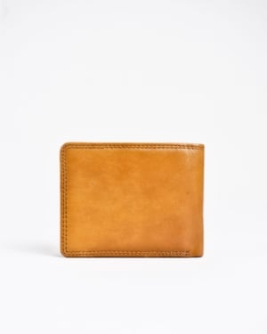 Cambridge - Men’s Original Leather Wallet - Lion (Almond Brown)