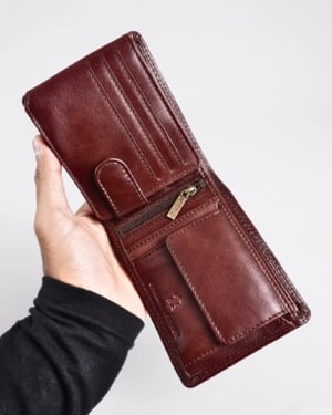 Cambridge Men’s Original Leather Wallet (Rich Brown)