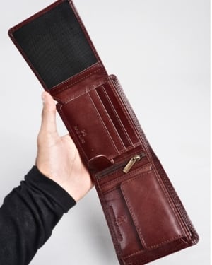 Cambridge Men’s Original Leather Wallet (Rich Brown)