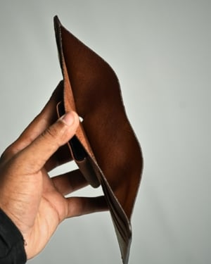 Detroit - Men’s Original Leather [Smart Card Pop UP] Wallet (Rugged Brown)