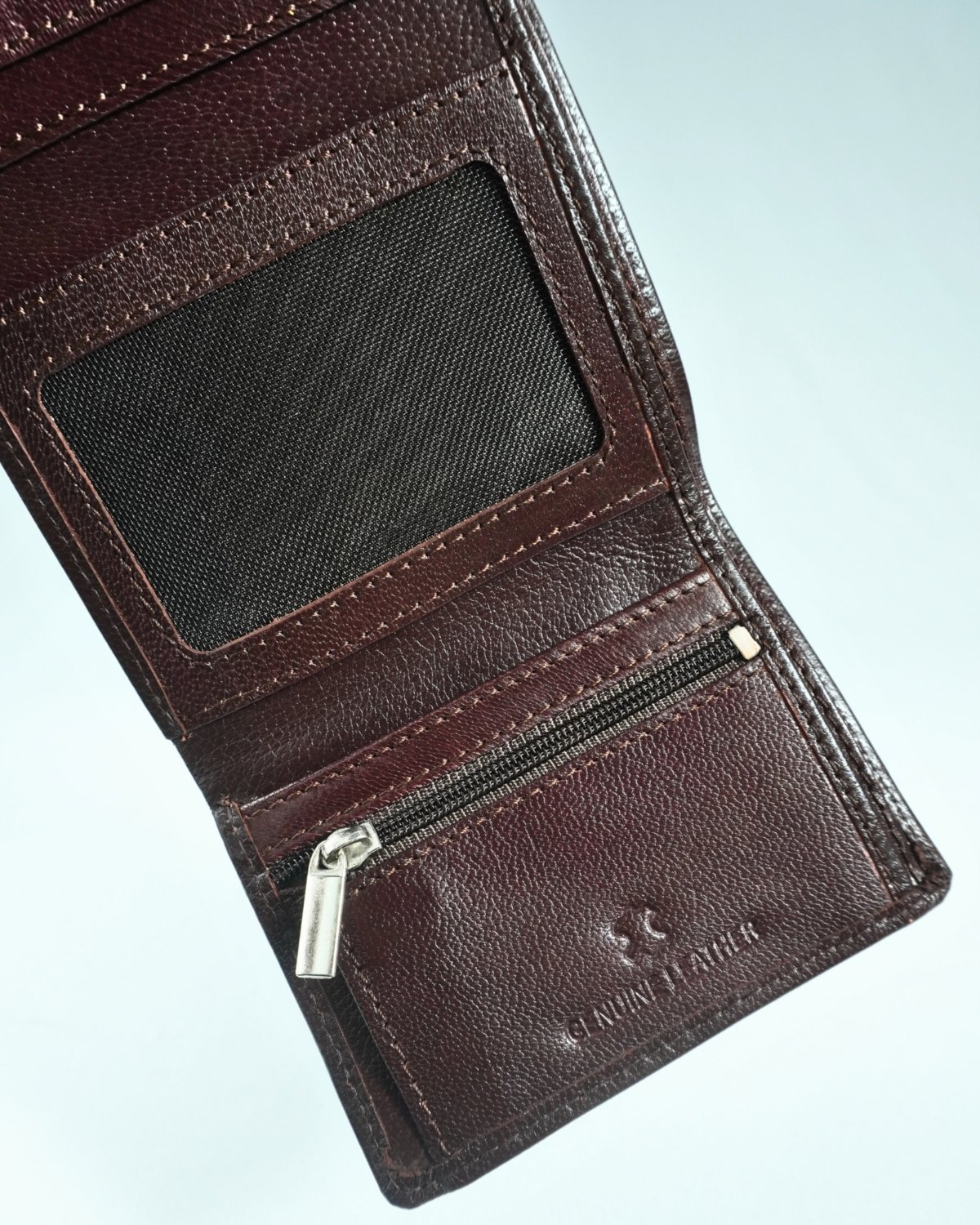 Dublin - Men’s Original Leather Trifold Wallet (Cherry)