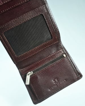 Dublin - Men’s Original Leather Trifold Wallet (Cherry)