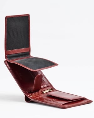 Harvard Men’s Original Leather Wallet (Brown & Cherry Blend)