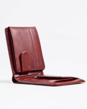 Harvard Men’s Original Leather Wallet (Brown & Cherry Blend)