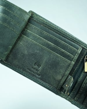 Harvard Men’s Original Soft Leather Wallet (Rugged Pine)