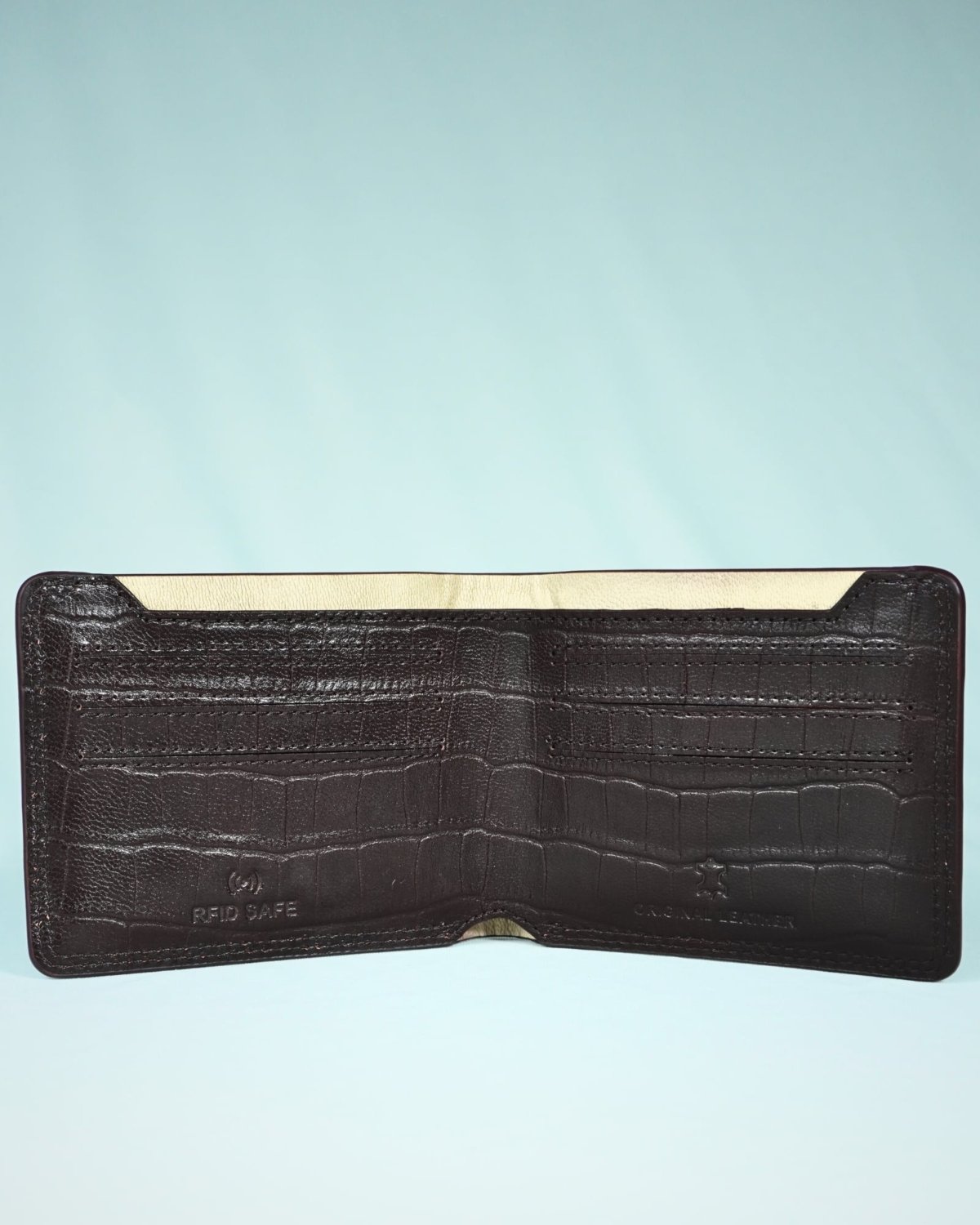 Heritage - Men’s Original Leather Wallet (Croco Cherry)