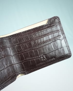 Heritage - Men’s Original Leather Wallet (Croco Cherry)