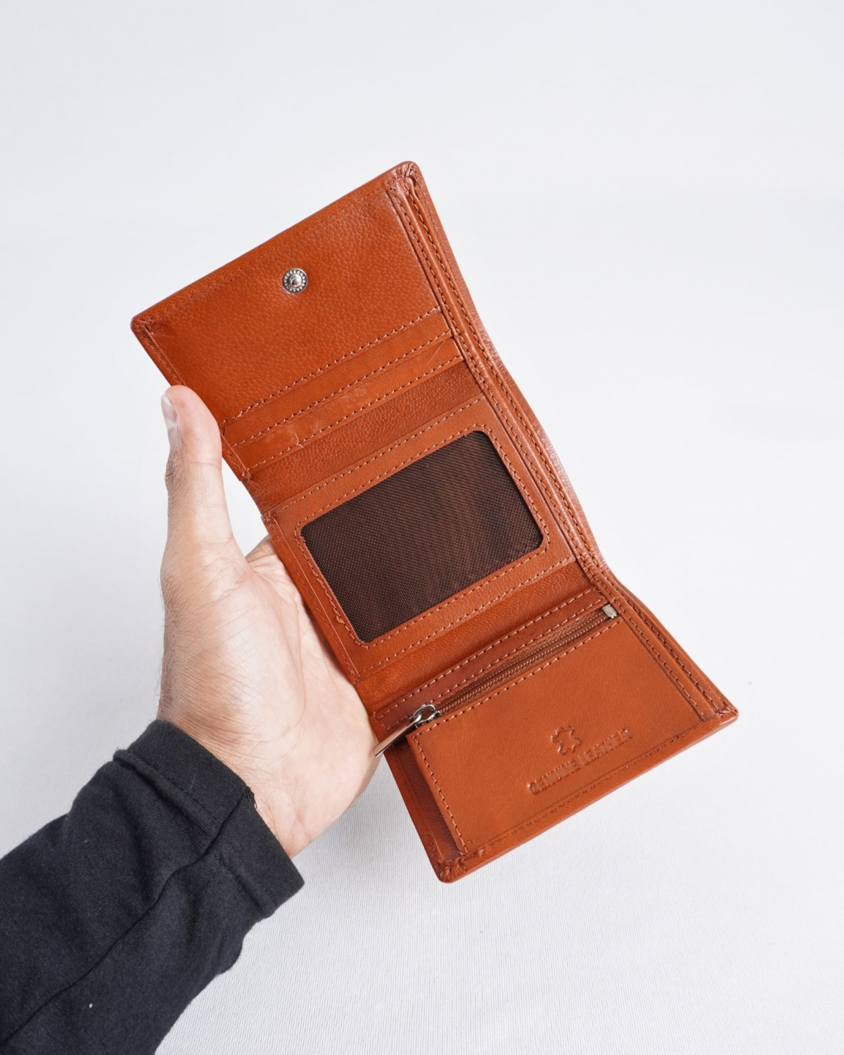Dublin - Men’s Original Leather Trifold Wallet (Cognac) Dublin - Men’s Original Leather Trifold Wallet (Cognac)