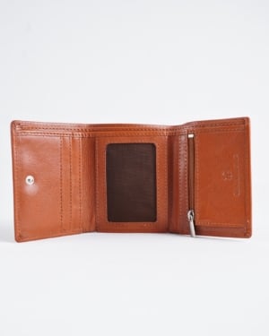 Dublin - Men’s Original Leather Trifold Wallet (Cognac)