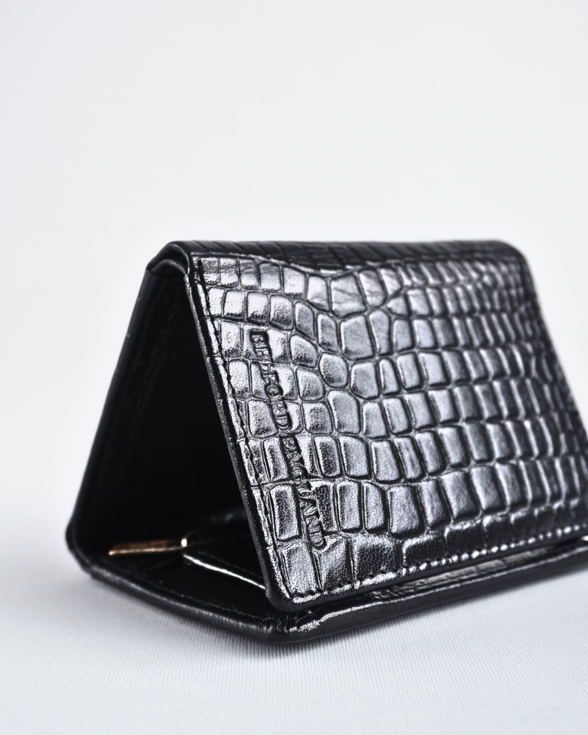 Dublin - Men’s Original Leather Trifold Wallet (Croco Black) Dublin - Men’s Original Leather Trifold Wallet (Croco Black)