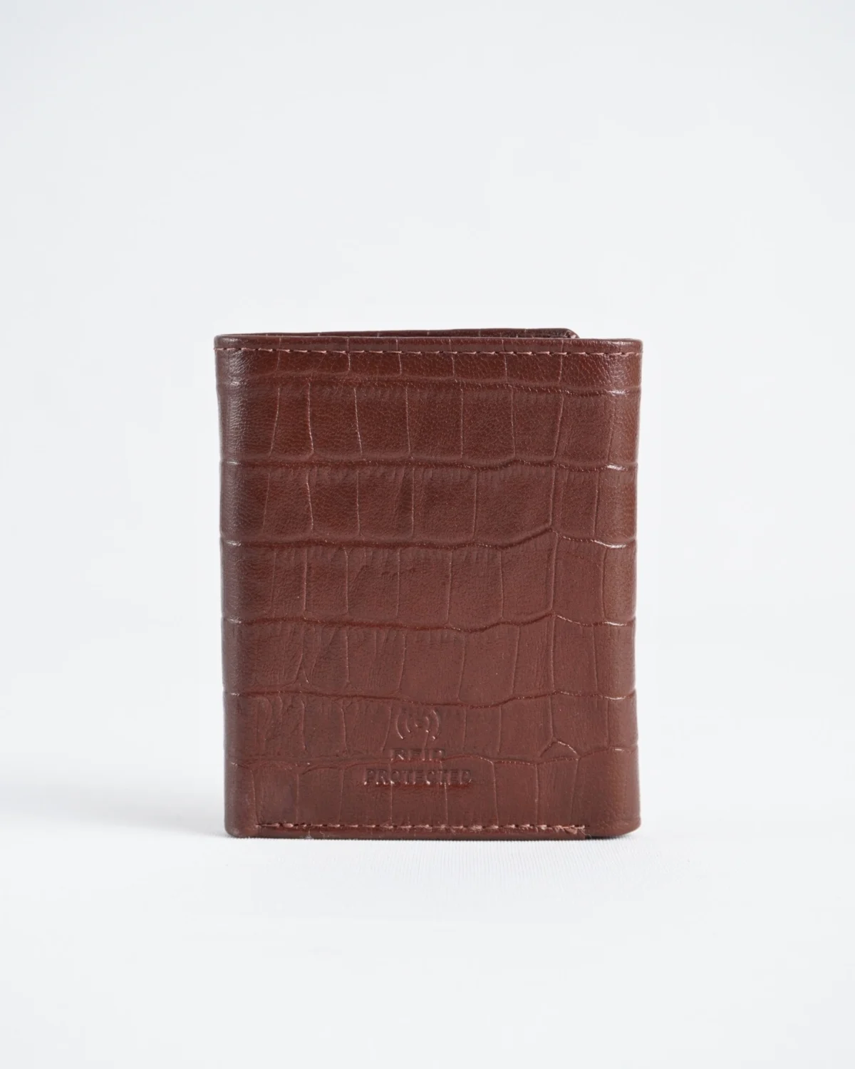 Dublin - Men’s Original Leather Trifold Wallet (Croco Rich Brown) Dublin - Men’s Original Leather Trifold Wallet (Croco Rich Brown)