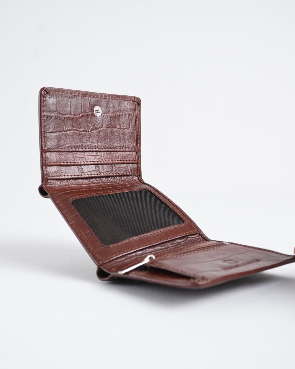 Dublin - Men’s Original Leather Trifold Wallet (Croco Rich Brown) Dublin - Men’s Original Leather Trifold Wallet (Croco Rich Brown)
