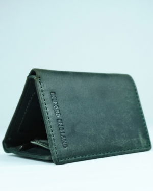 Dublin - Men’s Original Leather Trifold Wallet (Rugged Green)