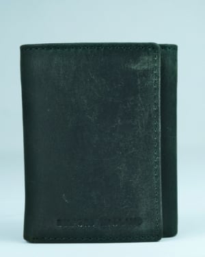Dublin - Men’s Original Leather Trifold Wallet (Rugged Green)