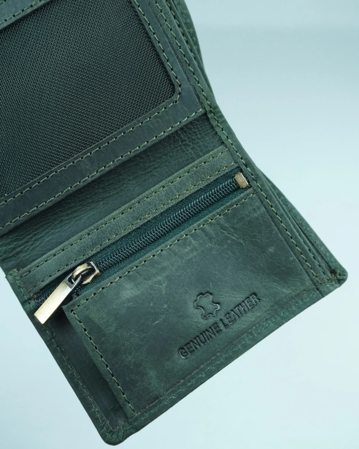 Dublin - Men’s Original Leather Trifold Wallet (Rugged Green) Dublin - Men’s Original Leather Trifold Wallet (Rugged Green)