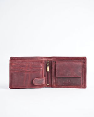 Harvard Men’s Original Soft Leather Wallet (Rugged Cherry)