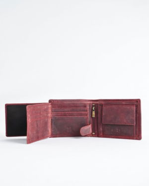 Harvard Men’s Original Soft Leather Wallet (Rugged Cherry)