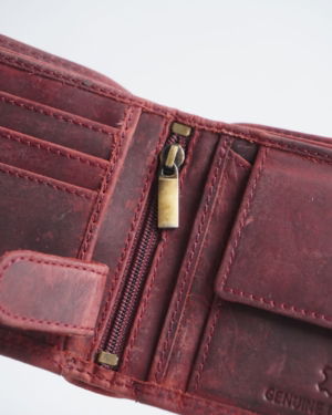 Harvard Men’s Original Soft Leather Wallet (Rugged Cherry)