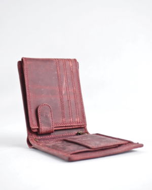 Harvard Men’s Original Soft Leather Wallet (Rugged Cherry)
