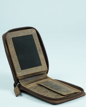 Tokyo Men’s Original Leather Wallet (Croco Rugged Brown)