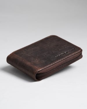 Tokyo Men’s Original Leather Wallet (Croco Vintage Brown)