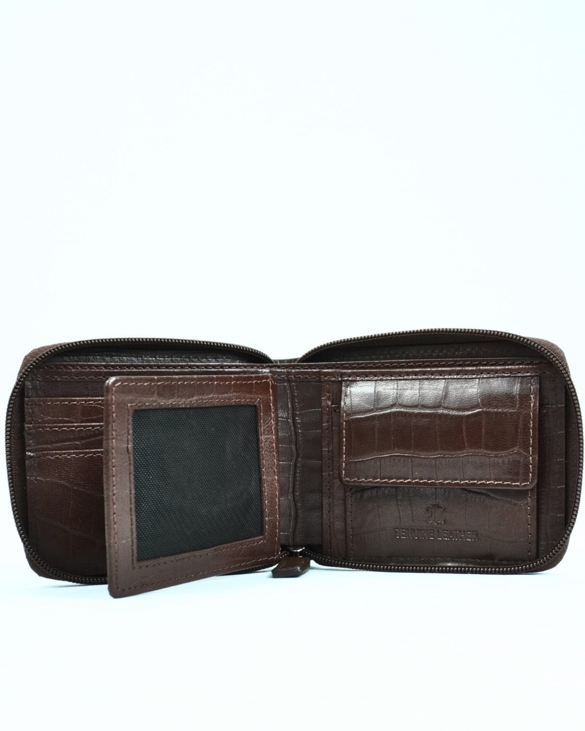 Tokyo Men’s Original Leather Wallet ( Rich Croco Brown)