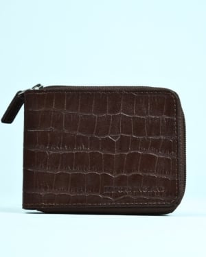 Tokyo Men’s Original Leather Wallet ( Rich Croco Brown)