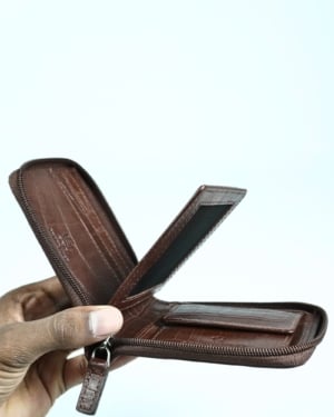 Tokyo Men’s Original Leather Wallet ( Rich Croco Brown)