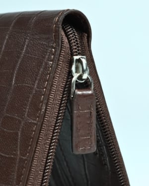 Tokyo Men’s Original Leather Wallet ( Rich Croco Brown)