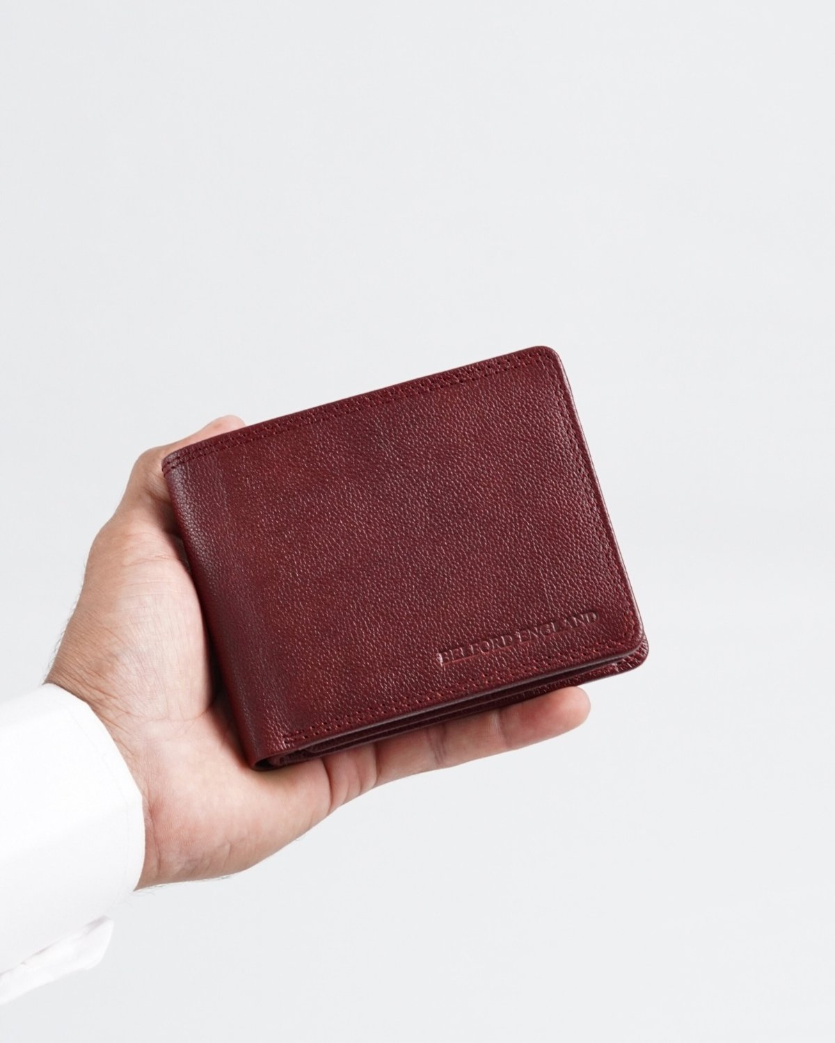 Cambridge Men’s Original Leather Wallet (Brown & Cherry Blend)