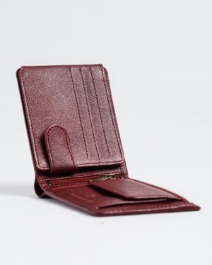 Cambridge Men’s Original Leather Wallet (Brown & Cherry Blend)