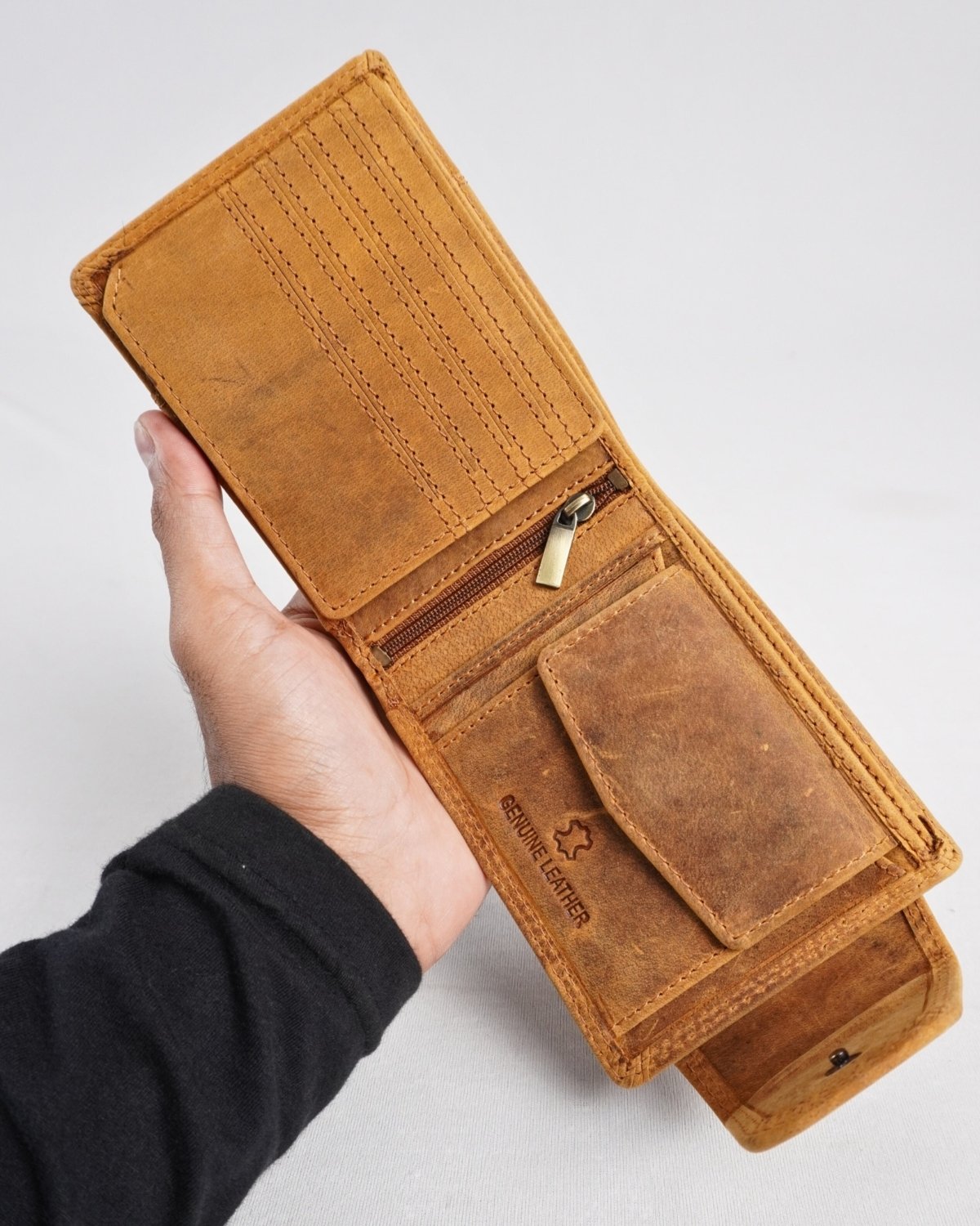 Derby - Men’s Original Leather Wallet (Rugged Tan)