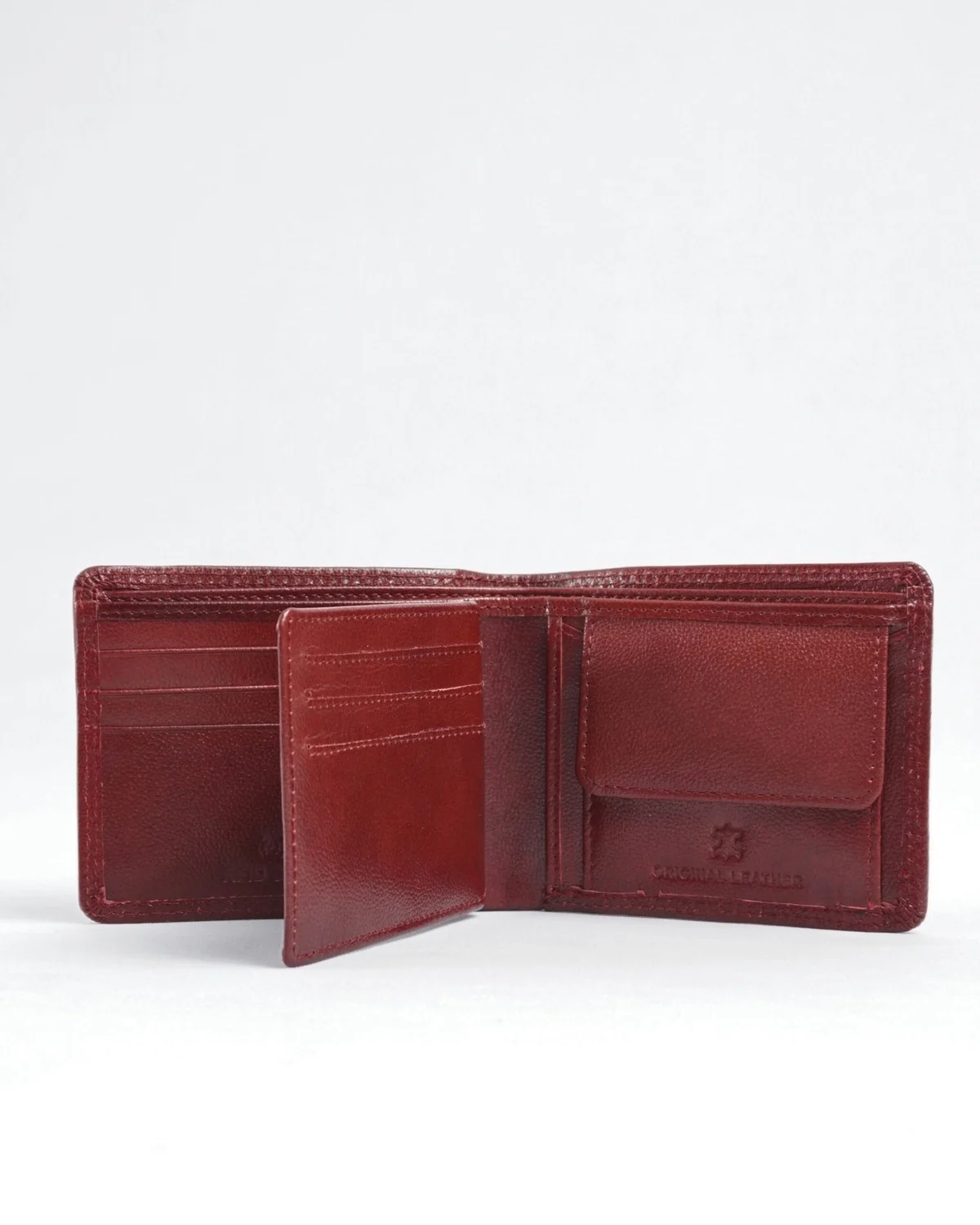 Hudson Men’s Original Leather Wallet (Brown & Cherry Blend) Hudson Men’s Original Leather Wallet (Brown & Cherry Blend)